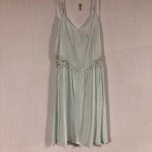 Mint green mini dress